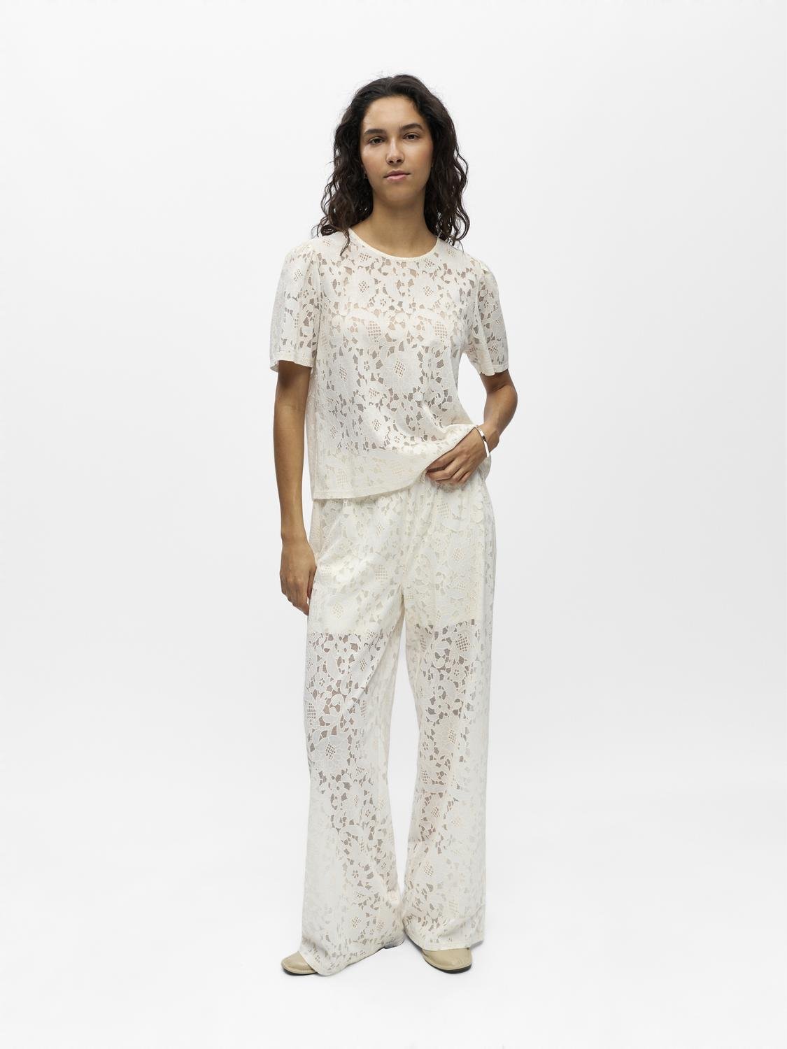 OBJBIANCA Top - White Sand - VERO MODA & VILA Bergvik